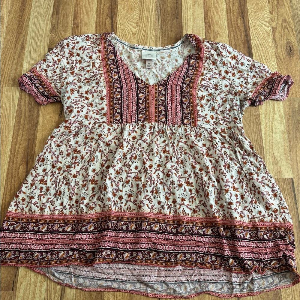 Knox rose tunic
